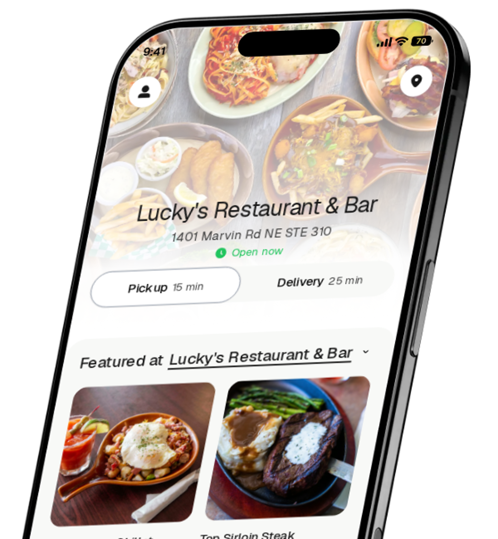Lucky's Restaurant & Bar app preview