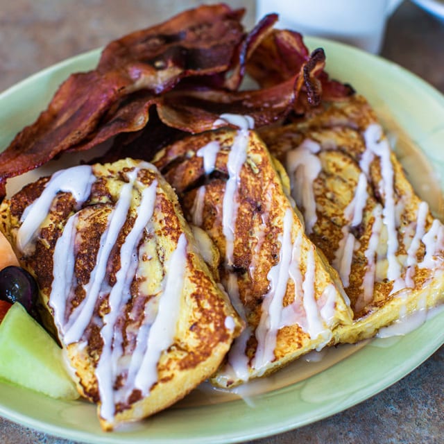 Cinnamon Roll French Toast.
